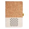 Cork And Heathered Fabric Hardcover Journal 5.5" X 8.25" Thumbnail