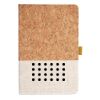 Cork And Heathered Fabric Hardcover Journal 5.5" X 8.25" Thumbnail