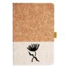 Cork And Heathered Fabric Hardcover Journal 5.5" X 8.25" Thumbnail