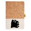 Cork And Heathered Fabric Hardcover Journal 5.5" X 8.25" Thumbnail