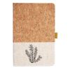 Cork And Heathered Fabric Hardcover Journal 5.5" X 8.25" Thumbnail
