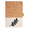 Cork And Heathered Fabric Hardcover Journal 5.5" X 8.25" Thumbnail