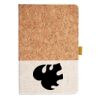 Cork And Heathered Fabric Hardcover Journal 5.5" X 8.25" Thumbnail