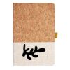 Cork And Heathered Fabric Hardcover Journal 5.5" X 8.25" Thumbnail