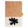 Cork And Heathered Fabric Hardcover Journal 5.5" X 8.25" Thumbnail
