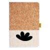 Cork And Heathered Fabric Hardcover Journal 5.5" X 8.25" Thumbnail