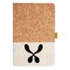 Cork And Heathered Fabric Hardcover Journal 5.5" X 8.25" Thumbnail