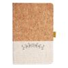 Cork And Heathered Fabric Hardcover Journal 5.5" X 8.25" Thumbnail