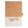 Cork And Heathered Fabric Hardcover Journal 5.5" X 8.25" Thumbnail