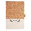 Cork And Heathered Fabric Hardcover Journal 5.5" X 8.25" Thumbnail