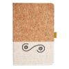 Cork And Heathered Fabric Hardcover Journal 5.5" X 8.25" Thumbnail