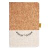 Cork And Heathered Fabric Hardcover Journal 5.5" X 8.25" Thumbnail