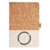 Cork And Heathered Fabric Hardcover Journal 5.5" X 8.25" Thumbnail