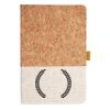 Cork And Heathered Fabric Hardcover Journal 5.5" X 8.25" Thumbnail