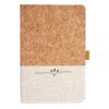 Cork And Heathered Fabric Hardcover Journal 5.5" X 8.25" Thumbnail