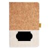 Cork And Heathered Fabric Hardcover Journal 5.5" X 8.25" Thumbnail
