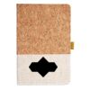 Cork And Heathered Fabric Hardcover Journal 5.5" X 8.25" Thumbnail