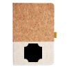 Cork And Heathered Fabric Hardcover Journal 5.5" X 8.25" Thumbnail