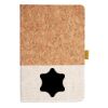 Cork And Heathered Fabric Hardcover Journal 5.5" X 8.25" Thumbnail