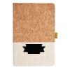 Cork And Heathered Fabric Hardcover Journal 5.5" X 8.25" Thumbnail