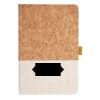 Cork And Heathered Fabric Hardcover Journal 5.5" X 8.25" Thumbnail
