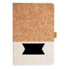 Cork And Heathered Fabric Hardcover Journal 5.5" X 8.25" Thumbnail