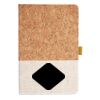 Cork And Heathered Fabric Hardcover Journal 5.5" X 8.25" Thumbnail