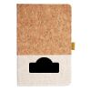 Cork And Heathered Fabric Hardcover Journal 5.5" X 8.25" Thumbnail