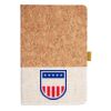 Cork And Heathered Fabric Hardcover Journal 5.5" X 8.25" Thumbnail
