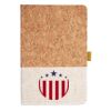 Cork And Heathered Fabric Hardcover Journal 5.5" X 8.25" Thumbnail