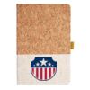 Cork And Heathered Fabric Hardcover Journal 5.5" X 8.25" Thumbnail