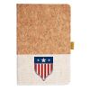 Cork And Heathered Fabric Hardcover Journal 5.5" X 8.25" Thumbnail