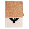 Cork And Heathered Fabric Hardcover Journal 5.5" X 8.25" Thumbnail