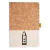 Cork And Heathered Fabric Hardcover Journal 5.5" X 8.25" Thumbnail