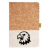 Cork And Heathered Fabric Hardcover Journal 5.5" X 8.25" Thumbnail