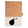 Cork And Heathered Fabric Hardcover Journal 5.5" X 8.25" Thumbnail