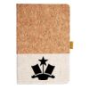 Cork And Heathered Fabric Hardcover Journal 5.5" X 8.25" Thumbnail