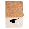 Cork And Heathered Fabric Hardcover Journal 5.5" X 8.25" Thumbnail