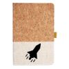 Cork And Heathered Fabric Hardcover Journal 5.5" X 8.25" Thumbnail