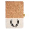 Cork And Heathered Fabric Hardcover Journal 5.5" X 8.25" Thumbnail