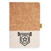 Cork And Heathered Fabric Hardcover Journal 5.5" X 8.25" Thumbnail