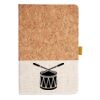 Cork And Heathered Fabric Hardcover Journal 5.5" X 8.25" Thumbnail