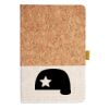 Cork And Heathered Fabric Hardcover Journal 5.5" X 8.25" Thumbnail