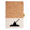 Cork And Heathered Fabric Hardcover Journal 5.5" X 8.25" Thumbnail