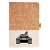 Cork And Heathered Fabric Hardcover Journal 5.5" X 8.25" Thumbnail