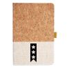 Cork And Heathered Fabric Hardcover Journal 5.5" X 8.25" Thumbnail