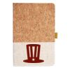 Cork And Heathered Fabric Hardcover Journal 5.5" X 8.25" Thumbnail