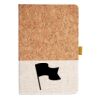 Cork And Heathered Fabric Hardcover Journal 5.5" X 8.25" Thumbnail