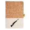 Cork And Heathered Fabric Hardcover Journal 5.5" X 8.25" Thumbnail