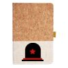 Cork And Heathered Fabric Hardcover Journal 5.5" X 8.25" Thumbnail